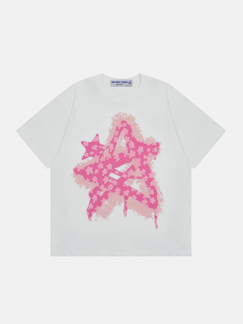 Abricot  T Shirts Aelfric Eden Multi Star Graphique Tee - EUE-0227614